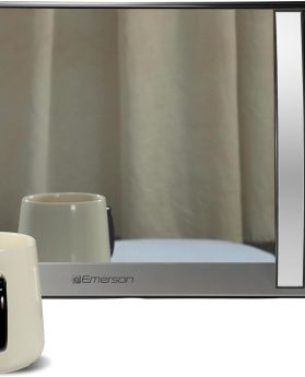 Emerson MWG1191SB Microwave with Built-in Grill Function, 1100W, LED Timer Display 11 Power Levels, 9 Preset Cooking Options, Removable Glass Turntable, Child Lock, 1.1 Cu. Ft, Stainless Steel